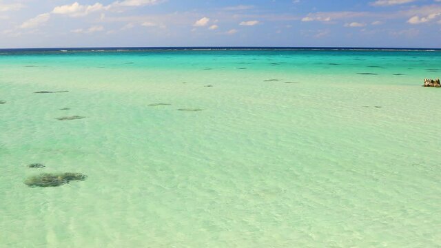 beautiful beach and healing sound waves in Okinawa Irabu island 17end