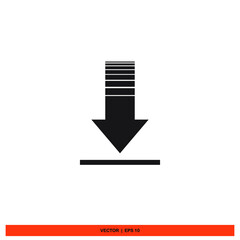 Icon vector graphic of download , good for template sign