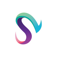 Obraz premium Letter S Color Full logo design