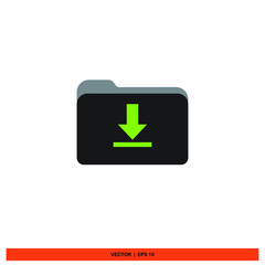 Fototapeta premium Icon vector graphic of download file 