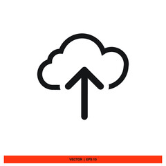 Icon vector graphic of upload file