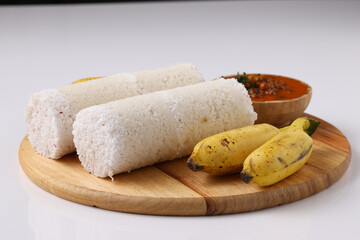 White rice puttu with chana curry