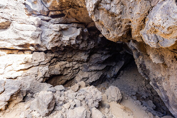 Beautiful landscape around the Mojave Desert Lava Tube