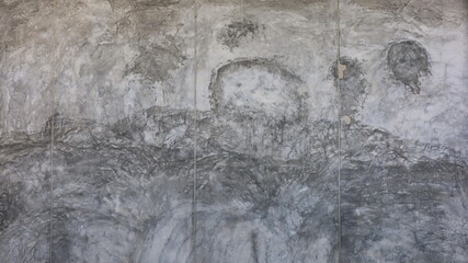 Loft style cement wall. Dark gray concrete backgrounds are used to cover covers or add text and graphics. Selective focus