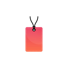 Blank tag icon vector illustration
