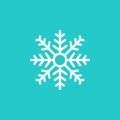 Snow icon flat vector illustration