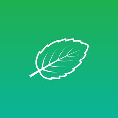 Mint leaf icon vector illustration