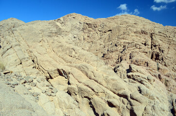 Fototapeta na wymiar Desert of Sinai Peninsula, Egypt. Near Sharm El Sheikh