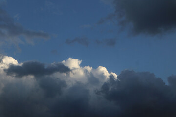 sky with dark clouds