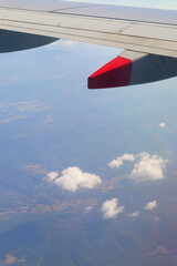 view from airplane window