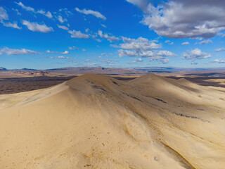 Aerial view of the beautiful Kelso Dunes