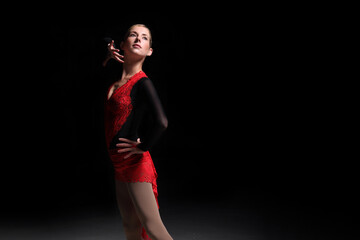 young woman figure skater © zhagunov_a