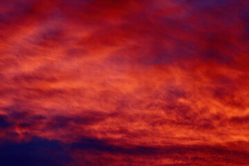 colored clouds at early morning sunrise 