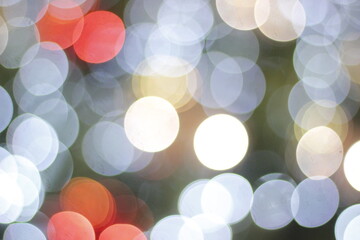 Beautiful circular bokeh lights.