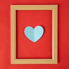 Photo frame, valentine's day, love concept