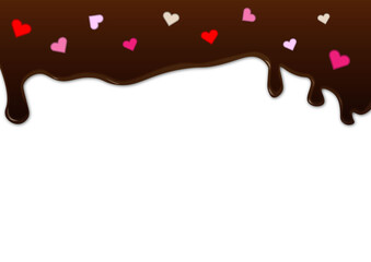 チョコレート アイス ワッフル バレンタイン フレーム とける Abstract Wall Mural Abstra Ontamaudon