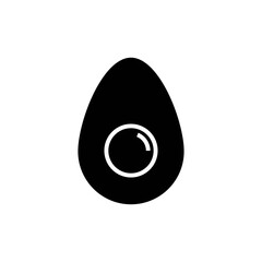 egg icon glyph style vector for your design