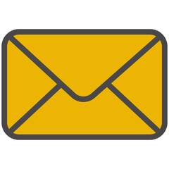 Mail envelope for email notification vector icon