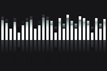 Sound wave equalizer vector design. Eps 10 vector illustration.