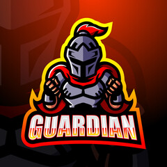 Guardian mascot esport logo design