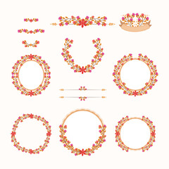 Flower Frame Wedding Vintage  collections