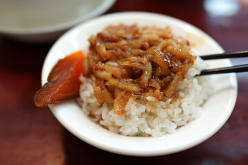Traditional Taiwanese food, Braised Pork on Rice