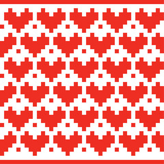 seamless pattern with hearts