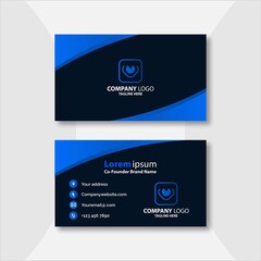 Creative visit card with modern with creative corporate business card template with modern, Clean professional business card template