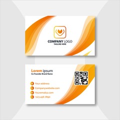 Creative visit card with modern with creative corporate business card template with modern, Clean professional business card template