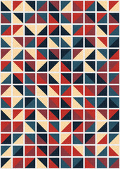 Abstract Geometric Pattern generative computational art illustration