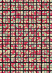 Abstract Geometric Pattern generative computational art illustration