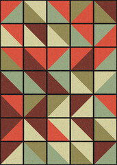 Abstract Geometric Pattern generative computational art illustration