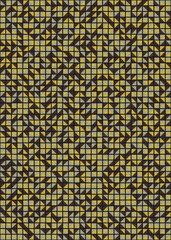 Abstract Geometric Pattern generative computational art illustration