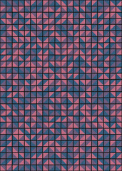 Fototapeta premium Abstract Geometric Pattern generative computational art illustration