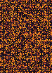 Abstract Geometric Pattern generative computational art illustration