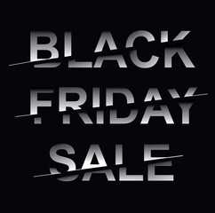 Black Friday Sale vector illustration.