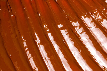 Sweet caramel pattern, top view.