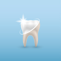 Сoncept Healthy Tooth, of dental examination, dental health and hygiene