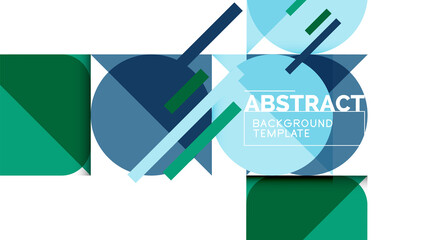 Simple circles and triangles abstract background. Vector illustration for covers, banners, flyers and posters and other designs