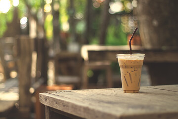 cup of coffee on the table