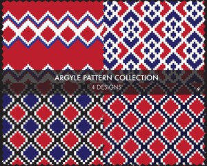 Argyle Seamless Pattern Collection