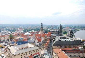 Fototapeta na wymiar Panorama der Altstadt von Dresden, Sachsen