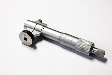 High precision measurement tools in a mechanics plant, caliper, micrometer. The measuring tool for quality assurance of details in mechanical engineering and machines cnc.