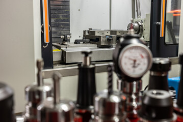 3D Tester Sensor for Measurement  on Turning and milling CNC machines. Reference to the coordinate system of the workpiece and various milling tools.