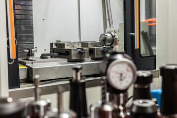 3D Tester Sensor for Measurement  on Turning and milling CNC machines. Reference to the coordinate system of the workpiece and various milling tools.