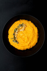 Creamy pumpkin and white rice soup