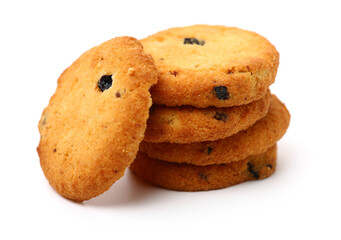 Cookies on white background