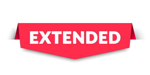 Fototapeta premium Vector Illustration Red Extended Banner