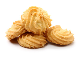 Cookies on white background
