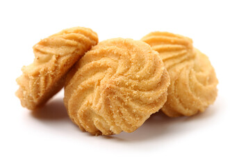 Cookies on white background